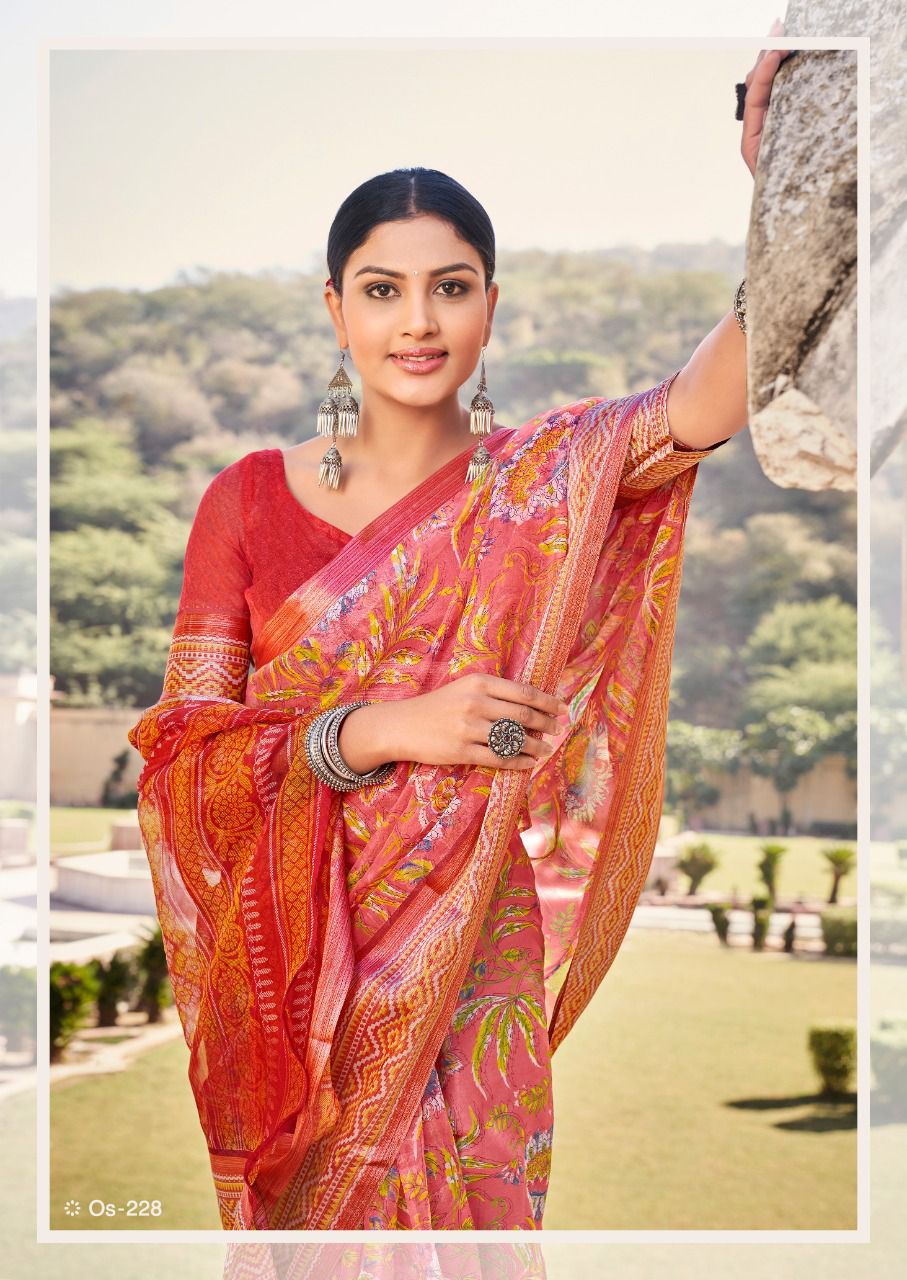 Shreyans Organza Silk 16 Ethnic Wear Wholesale Organza Silk Sarees
